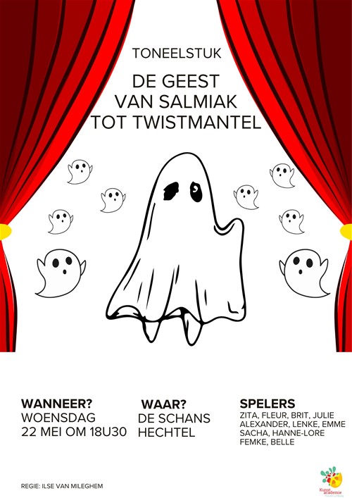 'De Geest van Salmiak tot Twistmantel' is het toonmoment van de theatergroep van de 2de graad in Hechtel.